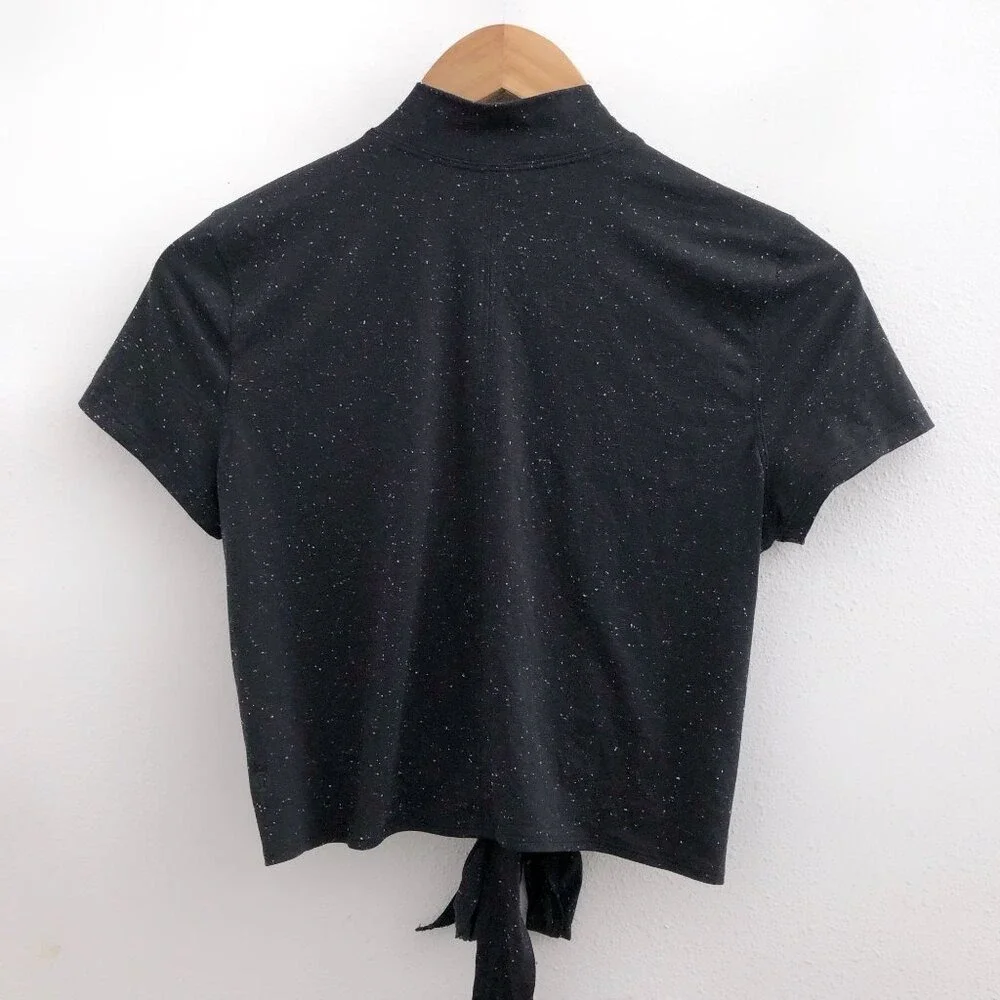 LULULEMON Time to Restore Mock Neck Short Sleeve No Size Tag Check Measurements